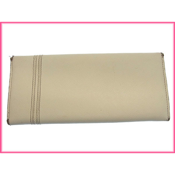 Prada Wallet white ribbon bifold long motif - Picture 1 of 6